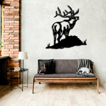 Deer Metal Wall Art Home Decor