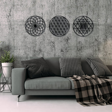 Sacred Geometry Wall Art Flowers of Live