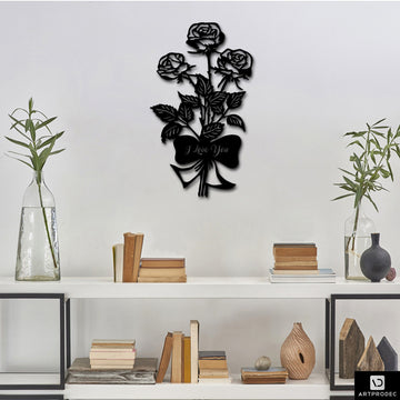 Rose Metal Wall Art  Rose Wall Design