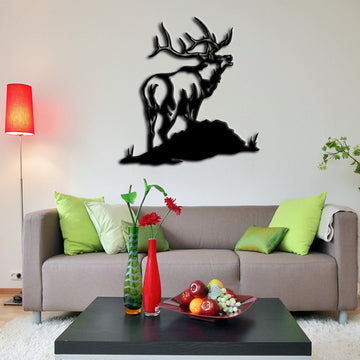 Deer Metal Wall Art Home Decor
