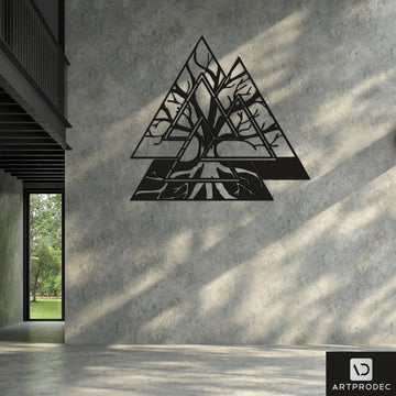 Tree of Live Metal Wall art Valknut Metal Wall Decor