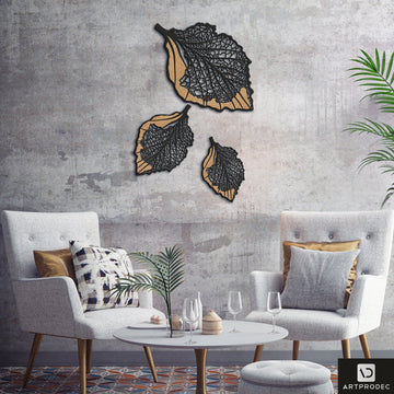 Metal Leaves Wall Art ,Large Wall Decor,Metal Leaf Wall Art