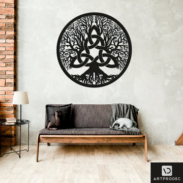 Celtic Tree Of Live Triquetra Wall Decor