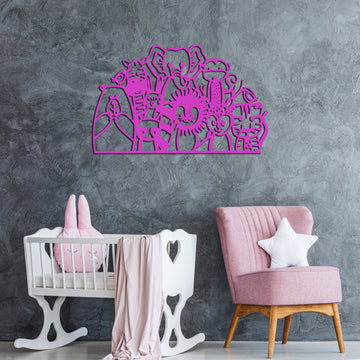 Kids Metal Wall Art Newborn gift