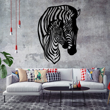 Zebra Metal Wall Art Animal Wall Decor