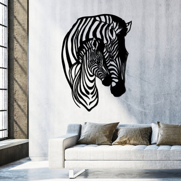 Zebra Metal Wall Art Animal Wall Decor