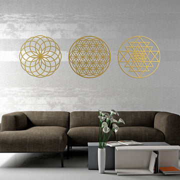 Sacred Geometry Wall Art Home Meditation Decor