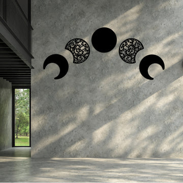 Lunation Moon Metal Wall Art