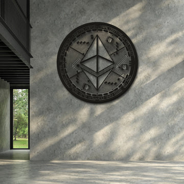 Ethereum Coin Wall Decor