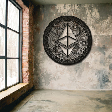 Ethereum Coin Wall Decor