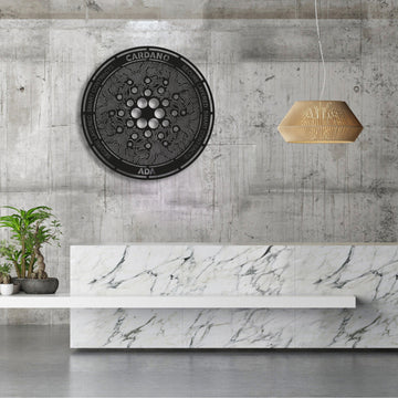 Cardano Coin Metal Wall Art