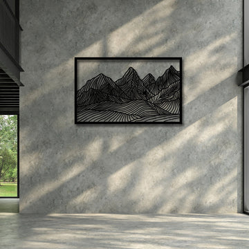 Mountian Wall Art Range Decor