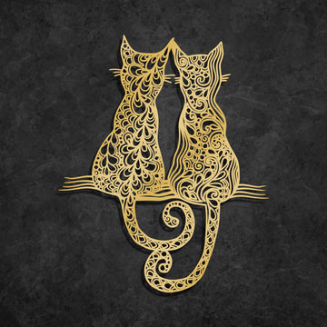 Metal Cat wall art cat lover