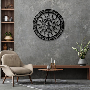 Sun metal wall art Metal sun eye