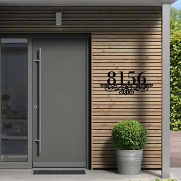 Metal house number sign outdoor custom metal address