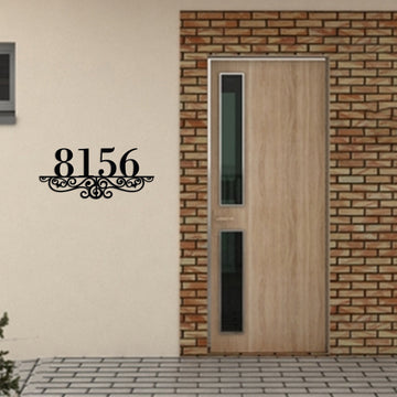 Metal house number sign outdoor custom metal address