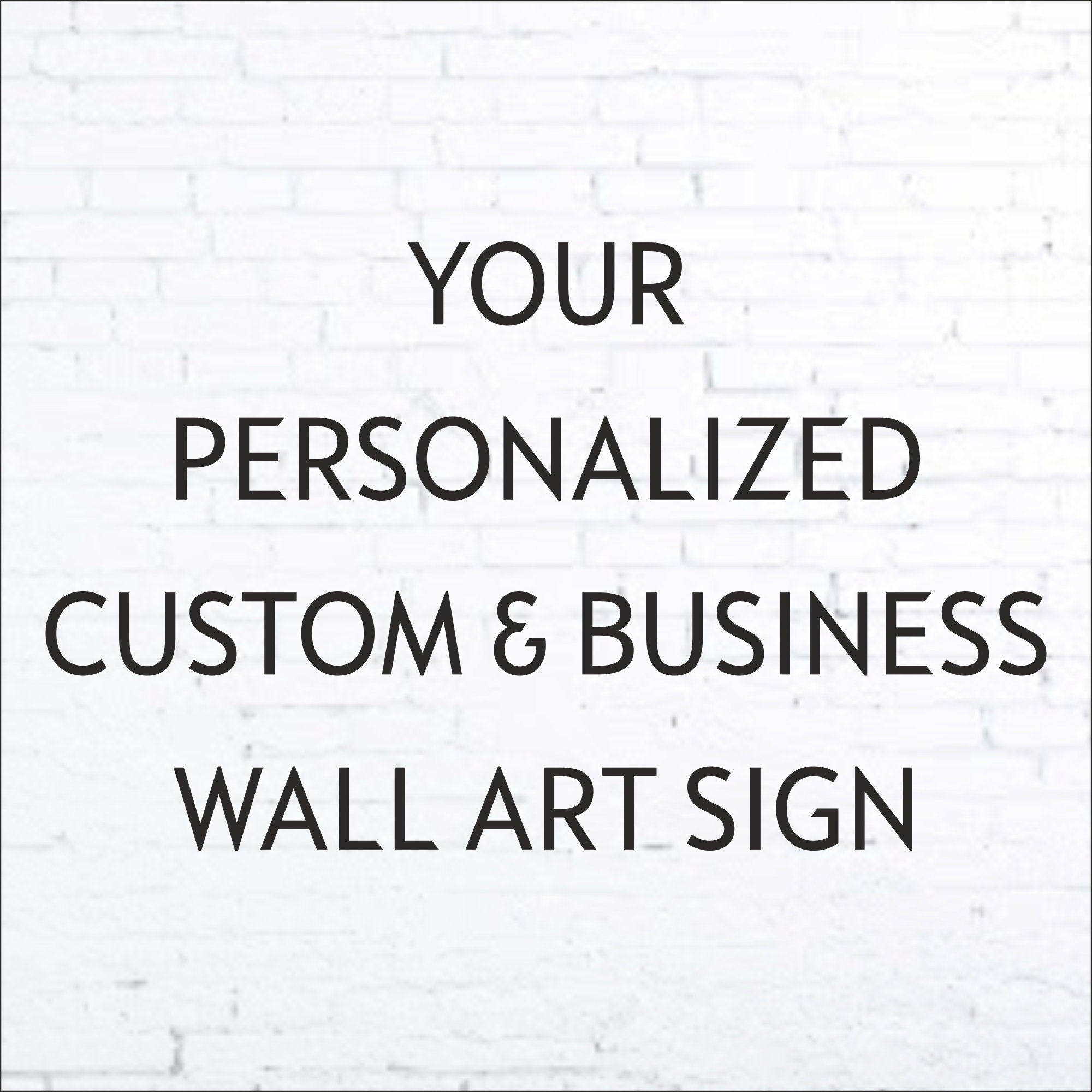 Personalized custom wall art