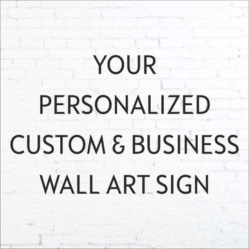 Personalized custom wall art