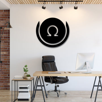 ohm coin crypto currency wall decor