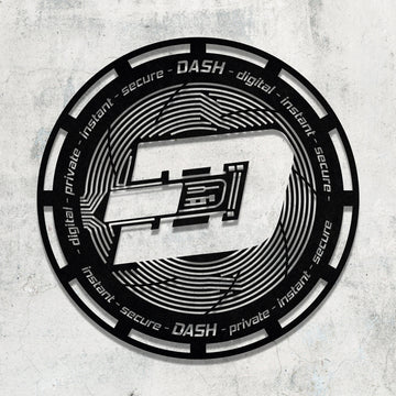 Dash Coin Wall Sign