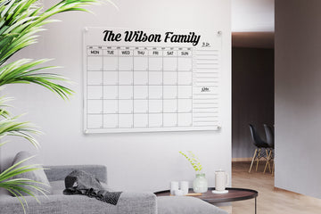 Weekly wall calendar Acrylic planner sign