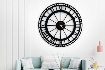 Black Rome Wall Clock Personalized Wall Clock