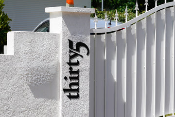 Metal Address Sign