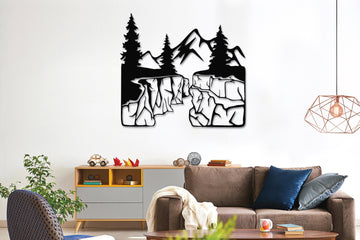 Mountain Wall Art Nature Mountain Metal Decor