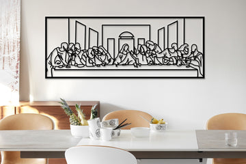 Jesus Last Supper Metal Wall Art by Leonardo Da Vinci