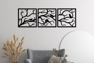 Tree of Life Wall Decor Metal Tree Birds